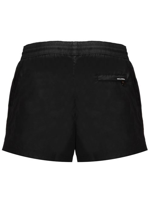 logo-print drawstring swim shorts Dolce & Gabbana | M4F31TFUSFWN0000